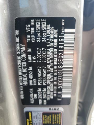 55000016 :رقم المزاد ، 5XYZU3LB5EG219161 vin ، 2014 Hyundai Santa Fe Sport مزاد بيع