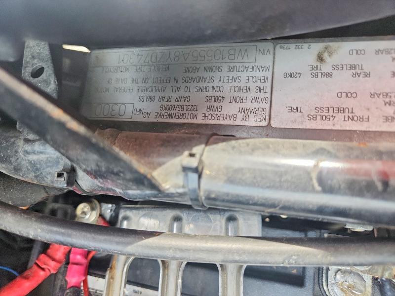 55059396 :رقم المزاد ، WB10555A8YZD74301 vin ، 2000 Bmw K1200 مزاد بيع