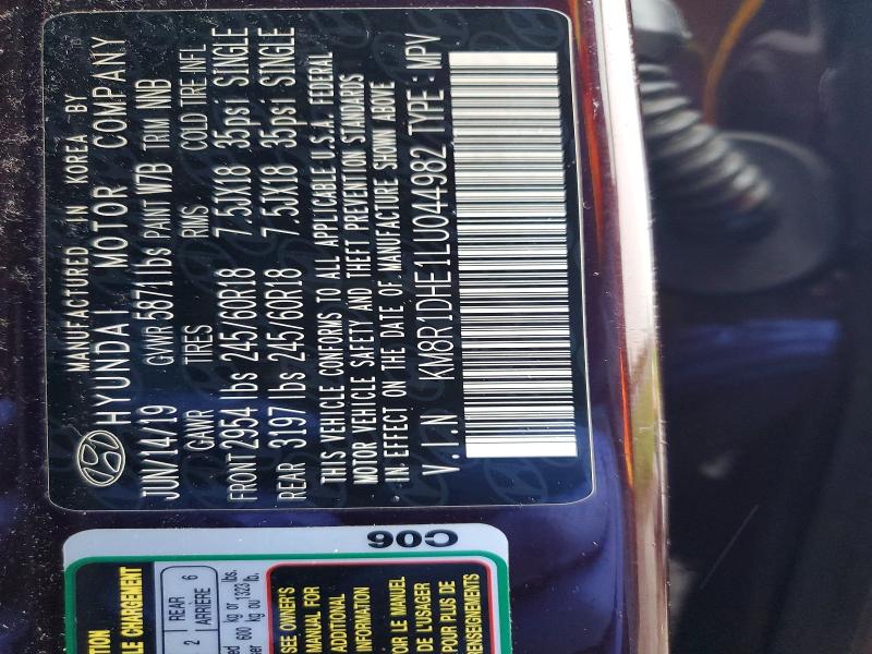Aukcja sprzedaży 2020 Hyundai Palisade, vin: KM8R1DHE1LU044982, numer aukcji: 50306856