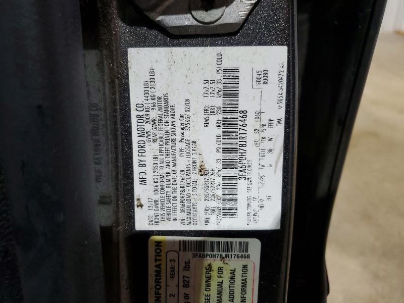 2018 Ford Fusion მანქანა იყიდება აუქციონზე, vin: 3FA6P0H78JR176468, აუქციონის ნომერი: 51530386
