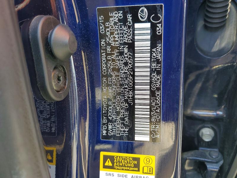 Продажа на аукционе авто 2015 Lexus Es, vin: JTHBK1GG5F2190577, номер лота: 53051526