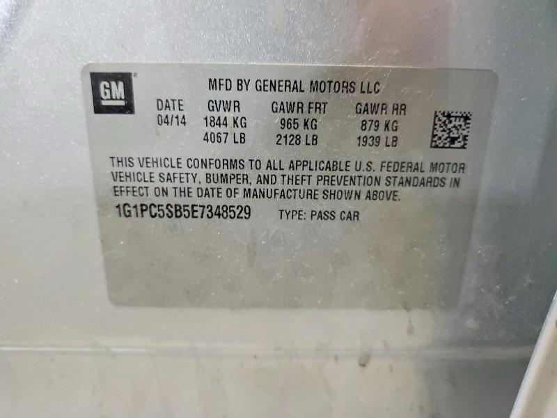 Продаж на аукціоні авто 2014 Chevrolet Cruze, vin: 1G1PC5SB5E7348529, номер лоту: 51994356