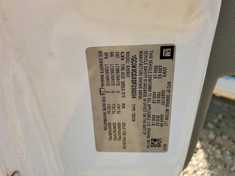 2013 Chevrolet Silverado მანქანა იყიდება აუქციონზე, vin: 1GC0KVCGXDF238294, აუქციონის ნომერი: 53336706