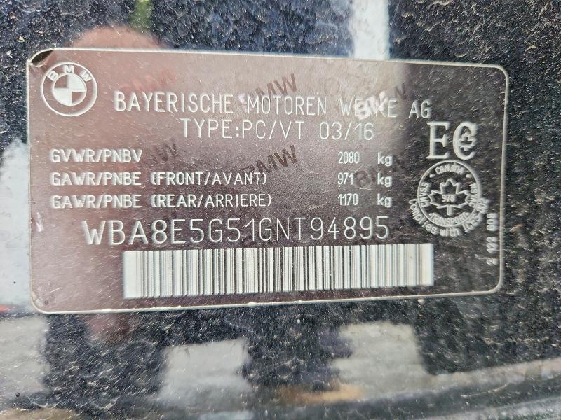 Продажа на аукционе авто 2016 Bmw 320, vin: WBA8E5G51GNT94895, номер лота: 53709476