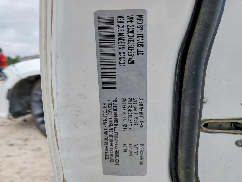 Продажа на аукционе авто 2020 Dodge Charger, vin: 2C3CDXGJ3LH251429, номер лота: 51300356