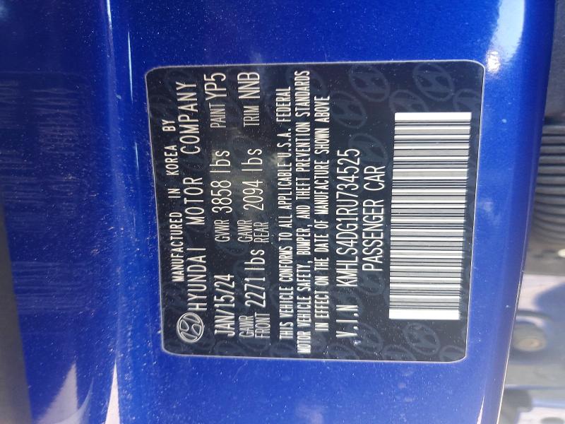 Продажа на аукционе авто 2024 Hyundai Elantra, vin: KMHLS4DG1RU734525, номер лота: 53142516