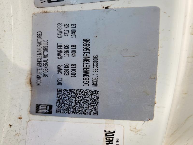 2022 Chevrolet Silverado მანქანა იყიდება აუქციონზე, vin: 1GB3WRE79NF156598, აუქციონის ნომერი: 54131056