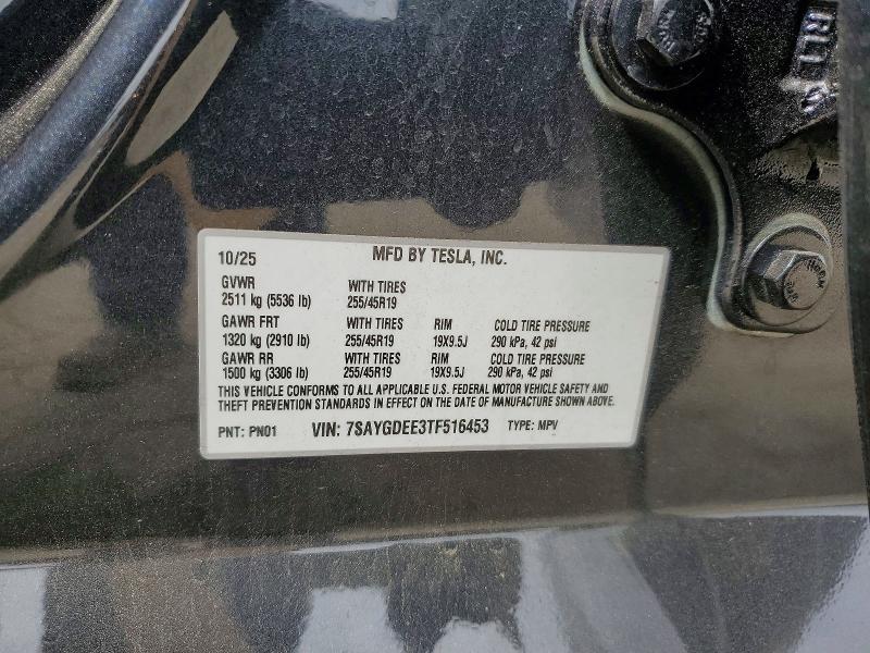 Продажа на аукционе авто 2026 Tesla Model Y, vin: 7SAYGDEE3TF516453, номер лота: 54264106