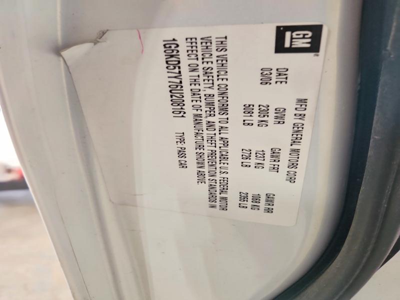Aukcja sprzedaży 2006 Cadillac Dts, vin: 1G6KD57Y76U208161, numer aukcji: 52264056