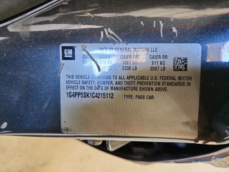 Auction sale of the 2012 Buick Verano, vin: 1G4PP5SK1C4215112, lot number: 53765196