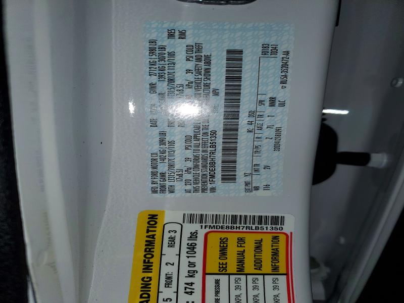 Продаж на аукціоні авто 2024 Ford Bronco, vin: 1FMDE8BH7RLB51350, номер лоту: 51716366