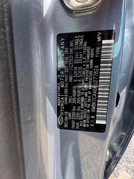 55461146 :رقم المزاد ، KM8K1CAA6KU277824 vin ، 2019 Hyundai Kona مزاد بيع