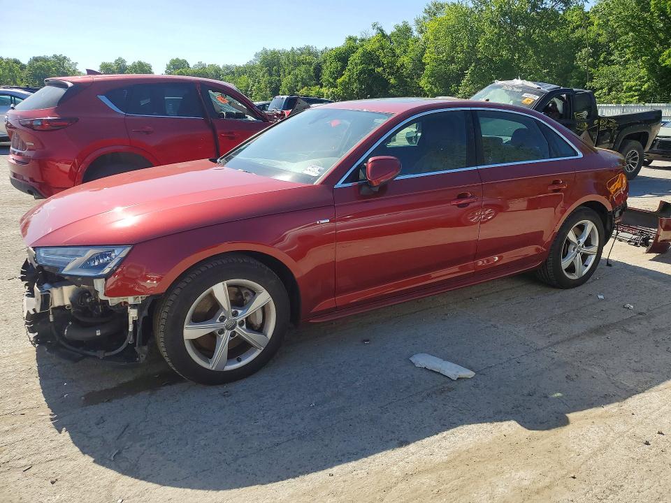 2019 Audi A4 მანქანა იყიდება აუქციონზე, vin: WAUDNAF4XKN019144, აუქციონის ნომერი: 54976326