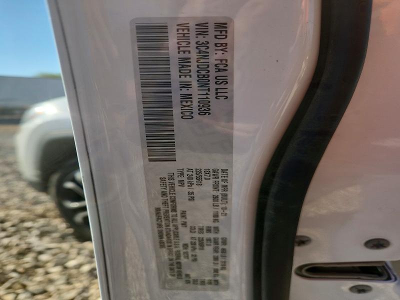 Продажа на аукционе авто 2022 Jeep Compass, vin: 3C4NJDCB0NT110936, номер лота: 52412226