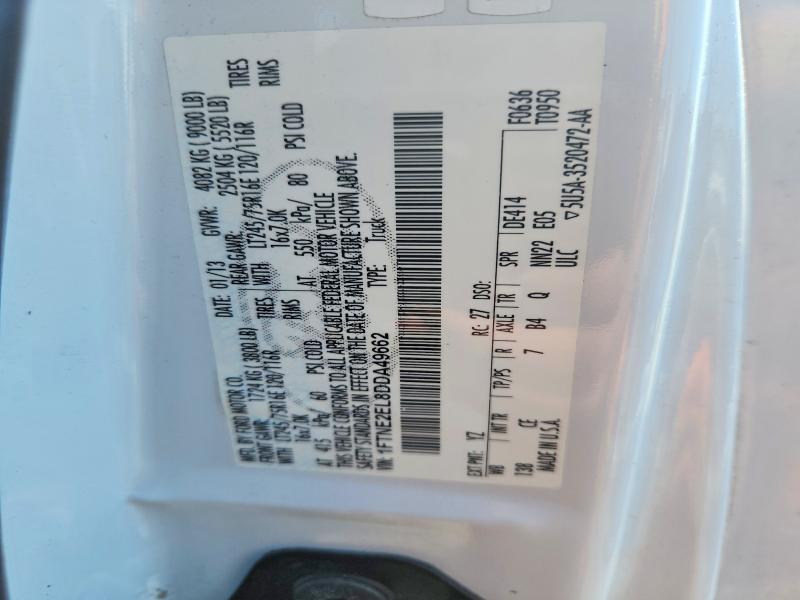 Продаж на аукціоні авто 2013 Ford Econoline, vin: 1FTNE2EL8DDA49662, номер лоту: 53002296