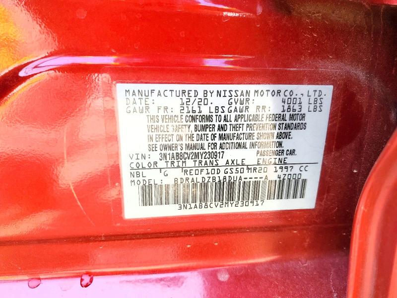 Продаж на аукціоні авто 2021 Nissan Sentra, vin: 3N1AB8CV2MY230917, номер лоту: 53693006