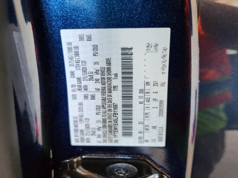 Aukcja sprzedaży 2020 Ford F150, vin: 1FTEW1E45LFB11697, numer aukcji: 53969916