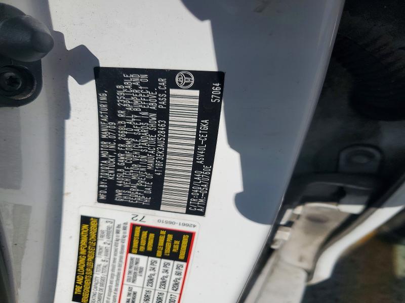 2010 Toyota Camry მანქანა იყიდება აუქციონზე, vin: 4T1BF3EK3AU528463, აუქციონის ნომერი: 54064136