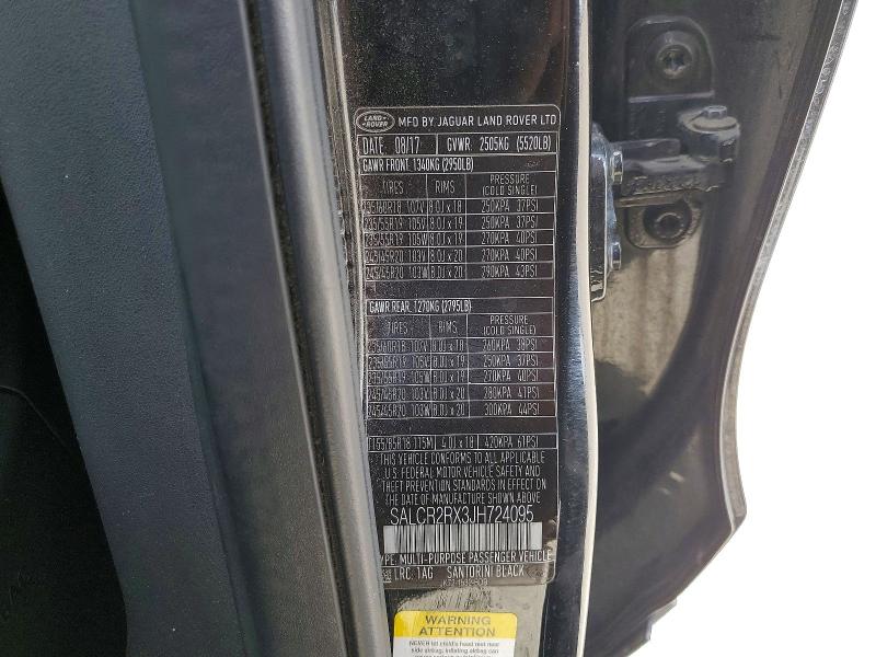 Продаж на аукціоні авто 2018 Land Rover Discovery Sport, vin: SALCR2RX3JH724095, номер лоту: 52147936
