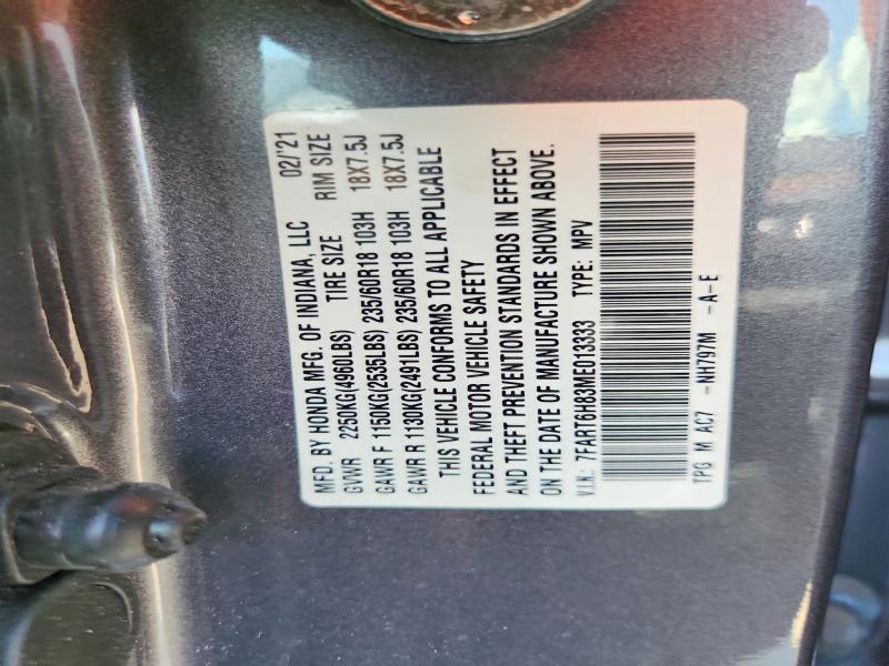 Продажа на аукционе авто 2021 Honda Cr-v, vin: 7FART6H83ME013333, номер лота: 54898906