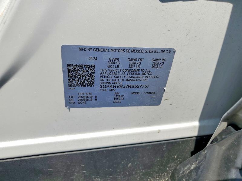 Продаж на аукціоні авто 2024 Honda Prologue, vin: 3GPKHVRJ7RS527757, номер лоту: 53830466