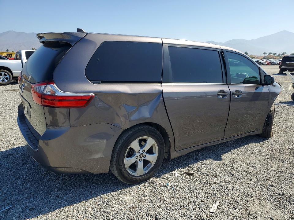 52862866 :رقم المزاد ، 5TDZZ3DC8LS073881 vin ، 2020 Toyota Sienna مزاد بيع