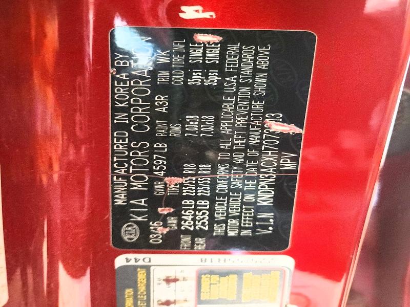 53105966 :رقم المزاد ، KNDPN3ACXH7073213 vin ، 2017 Kia Sportage مزاد بيع