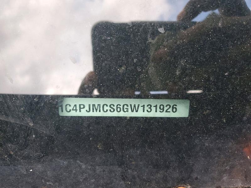 54473236 :رقم المزاد ، 1C4PJMCS6GW131926 vin ، 2016 Jeep Cherokee مزاد بيع