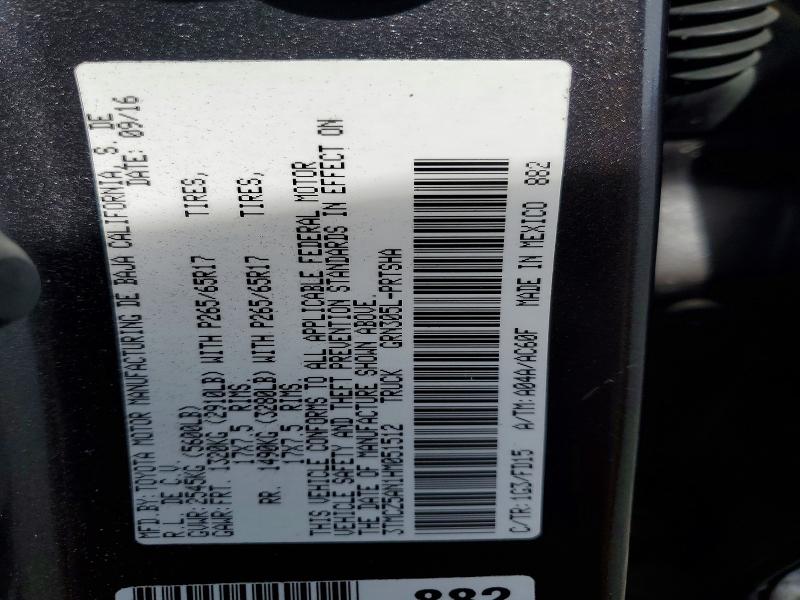 Продаж на аукціоні авто 2017 Toyota Tacoma, vin: 3TMCZ5AN1HM051512, номер лоту: 54661036