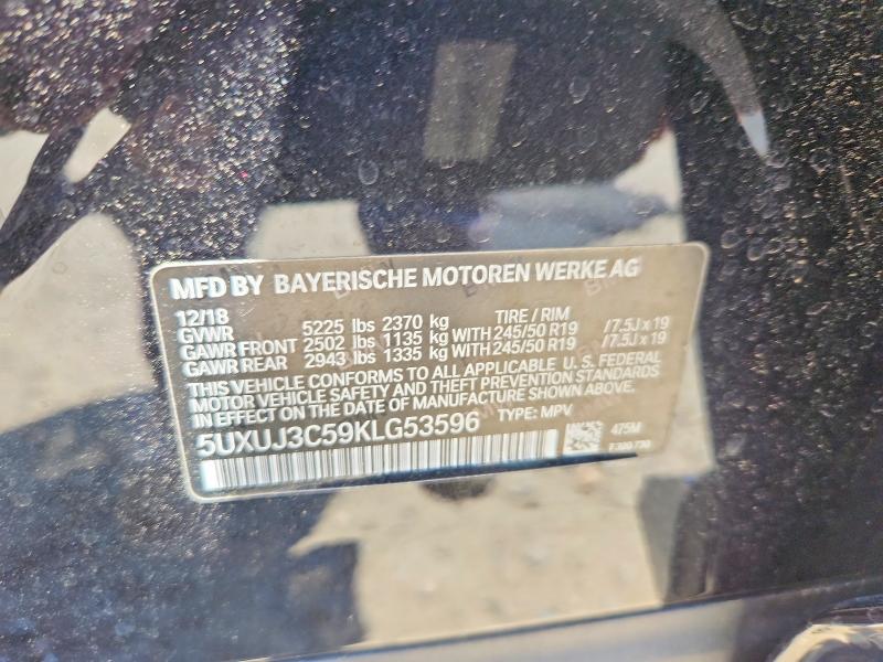 Продаж на аукціоні авто 2019 Bmw X4, vin: 5UXUJ3C59KLG53596, номер лоту: 53782216