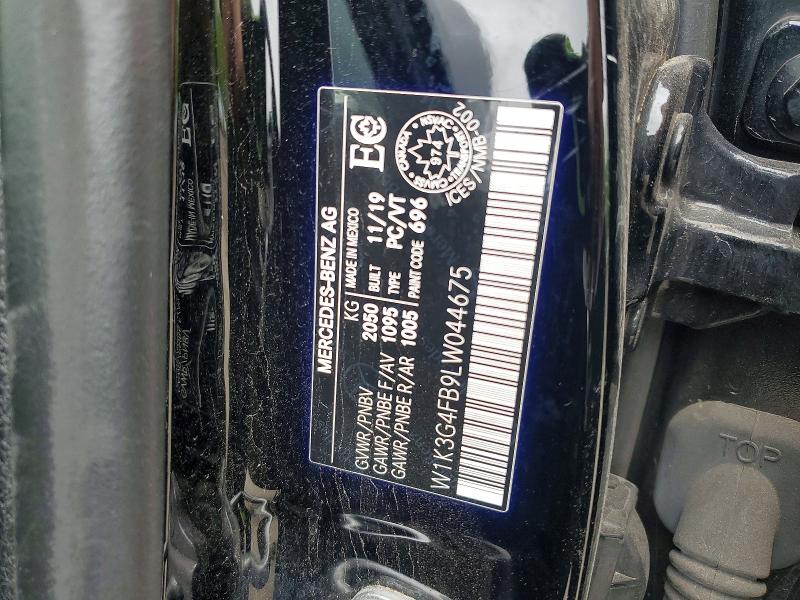 51702846 :رقم المزاد ، W1K3G4FB9LW044675 vin ، 2020 Mercedes-benz A مزاد بيع