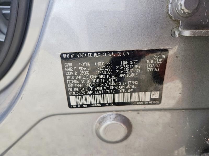 Aukcja sprzedaży 2019 Honda Hr-v, vin: 3CZRU5H5XKM717542, numer aukcji: 54558336