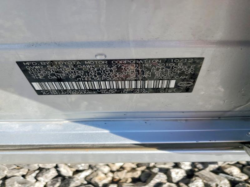 Продаж на аукціоні авто 2013 Lexus Ls, vin: JTHBL5EF2D5114549, номер лоту: 52347436