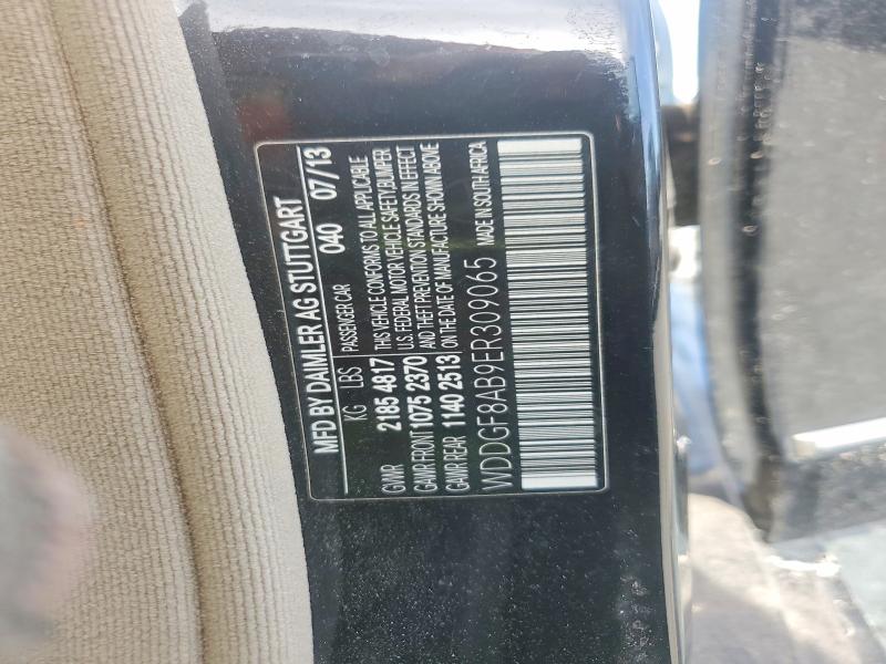 2014 Mercedes-benz C მანქანა იყიდება აუქციონზე, vin: WDDGF8AB9ER309065, აუქციონის ნომერი: 52675886