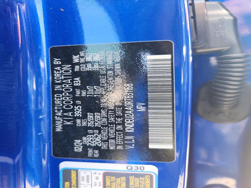 53913346 :رقم المزاد ، KNDEU2AA0R7631168 vin ، 2024 Kia Seltos مزاد بيع