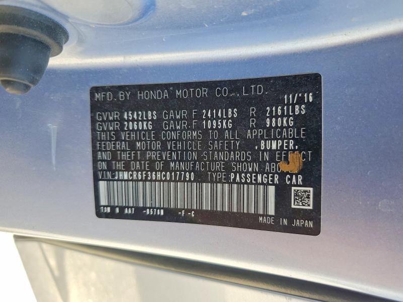 Продажа на аукционе авто 2017 Honda Accord, vin: JHMCR6F36HC017790, номер лота: 54468336