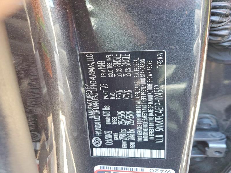 53127456 :رقم المزاد ، 5NMJFCAE1PH194532 vin ، 2023 Hyundai Tucson مزاد بيع
