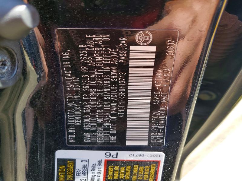 Продаж на аукціоні авто 2017 Toyota Camry, vin: 4T1BF1FK6HU443713, номер лоту: 55070336