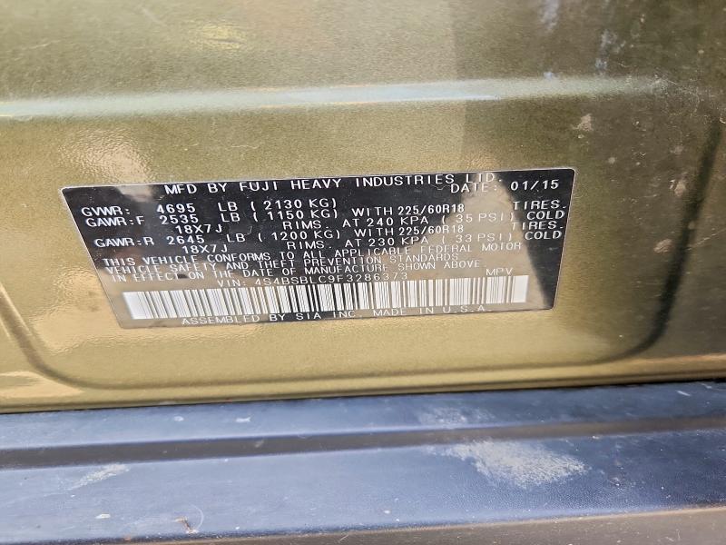 Aukcja sprzedaży 2015 Subaru Outback, vin: 4S4BSBLC9F3286373, numer aukcji: 53389806