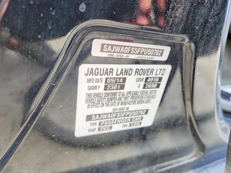 55557566 :رقم المزاد ، SAJWA0FS5FPU50762 vin ، 2015 Jaguar Xf مزاد بيع