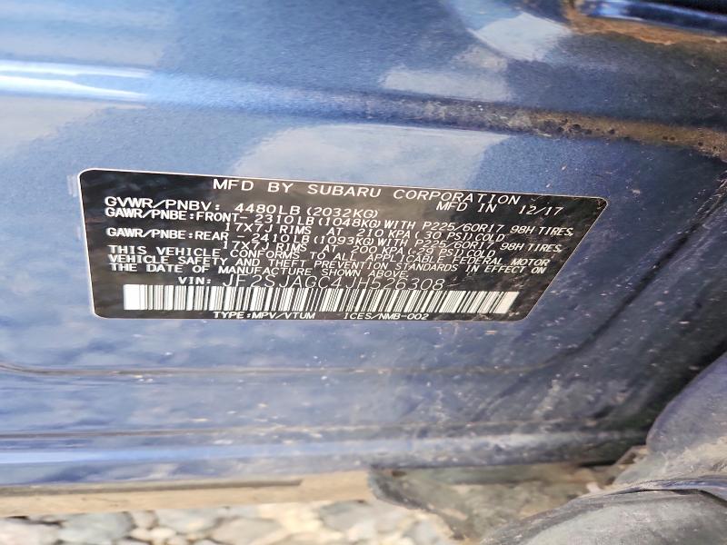 54111916 :رقم المزاد ، JF2SJAGC4JH526308 vin ، 2018 Subaru Forester مزاد بيع