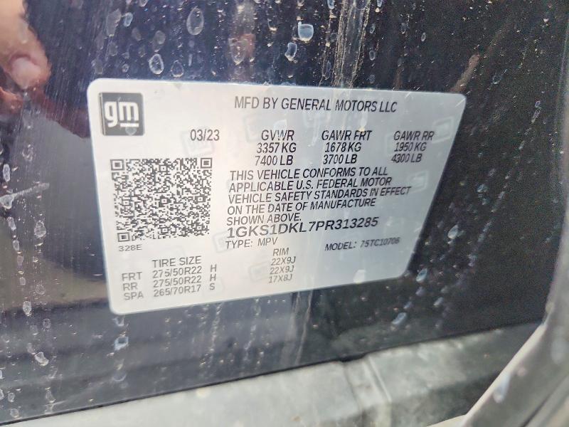 51668766 :رقم المزاد ، 1GKS1DKL7PR313285 vin ، 2023 Gmc Yukon مزاد بيع