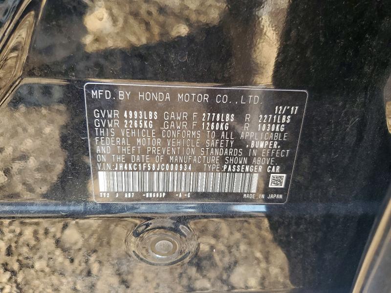 Aukcja sprzedaży 2018 Acura Rlx, vin: JH4KC1F58JC000934, numer aukcji: 51878686