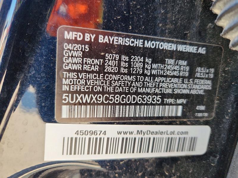 Продаж на аукціоні авто 2016 Bmw X3, vin: 5UXWX9C58G0D63935, номер лоту: 52236936