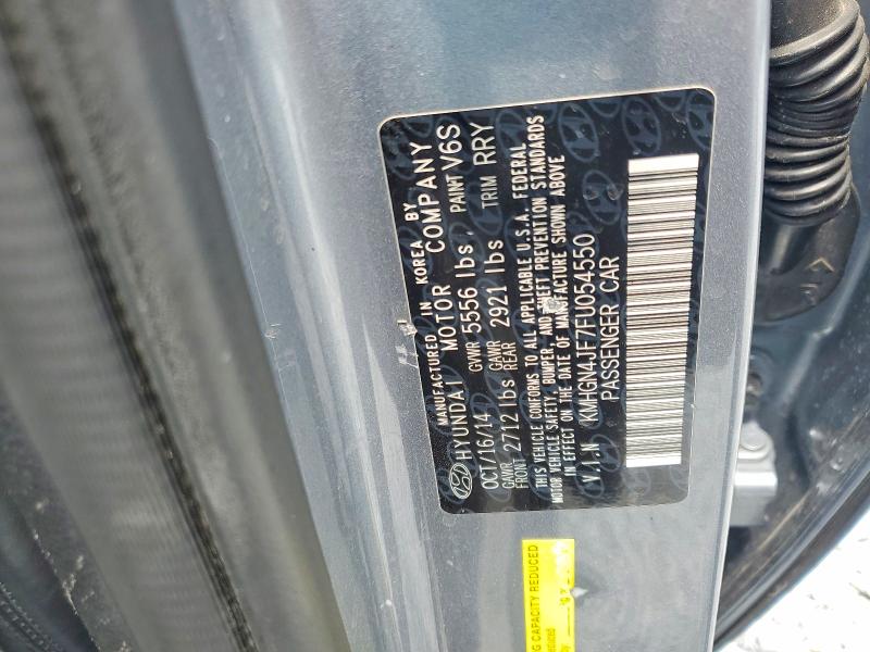 52426336 :رقم المزاد ، KMHGN4JF7FU054550 vin ، 2015 Hyundai Genesis مزاد بيع