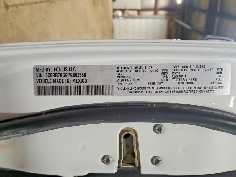 2023 Ram 1500 Classic მანქანა იყიდება აუქციონზე, vin: 3C6RR7KG9PG662589, აუქციონის ნომერი: 52417086
