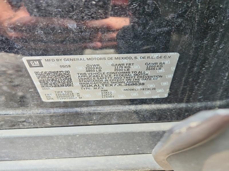 Aukcja sprzedaży 2018 Gmc Terrain, vin: 3GKALTEX7JL368638, numer aukcji: 54729756