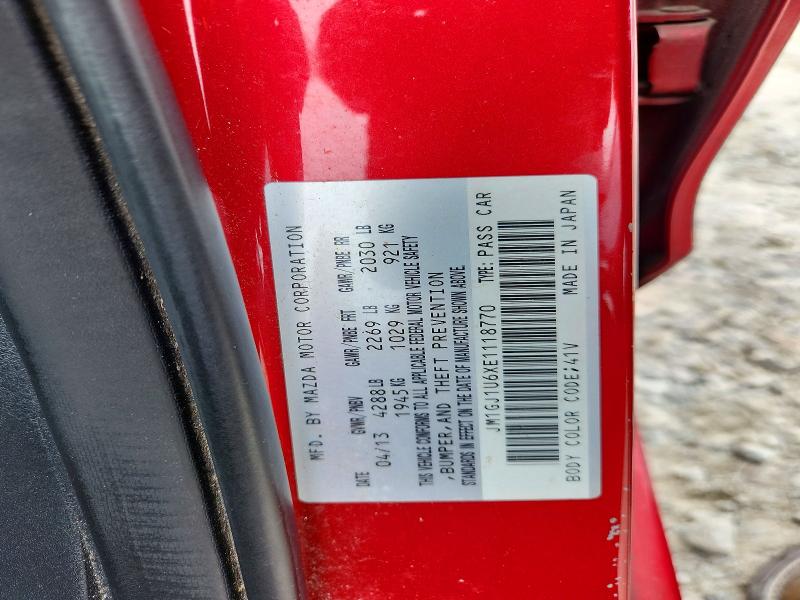 54858246 :رقم المزاد ، JM1GJ1U6XE1118770 vin ، 2014 Mazda 6 مزاد بيع