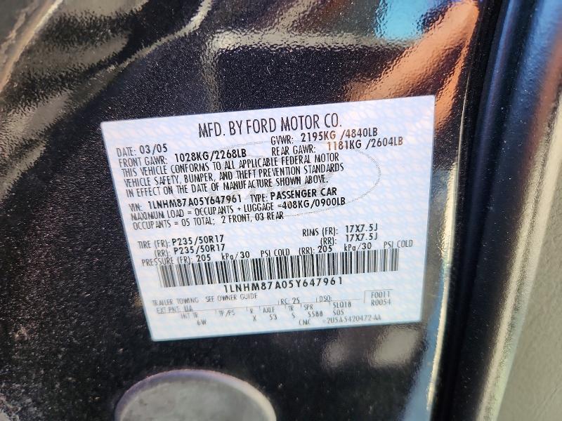 Auction sale of the 2005 Lincoln Ls, vin: 1LNHM87A05Y647961, lot number: 52941936