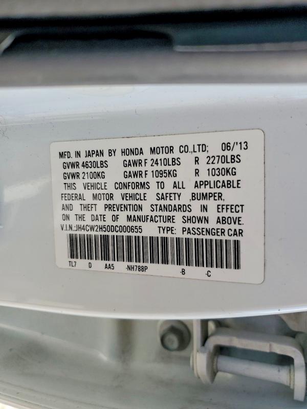 Aukcja sprzedaży 2013 Acura Tsx, vin: JH4CW2H50DC000655, numer aukcji: 52367776